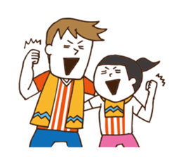 Soccer fan sticker #10504908