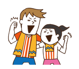 Soccer fan sticker #10504908