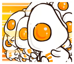 Cute Fried egg 4!! sticker #10505159