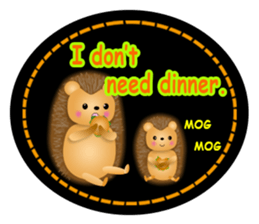 What today's dinner? Hopi and Popo 2 sticker #10505474