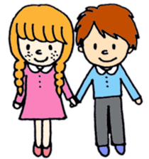 braided girl sticker #10505578