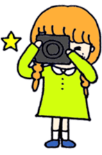 braided girl sticker #10505595