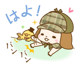 The nodding detective Pomes and Watsun sticker #10506248