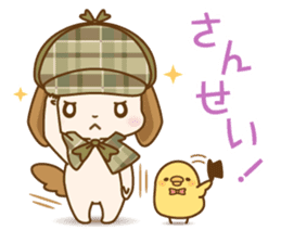 The nodding detective Pomes and Watsun sticker #10506255