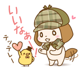 The nodding detective Pomes and Watsun sticker #10506257