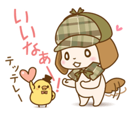 The nodding detective Pomes and Watsun sticker #10506257