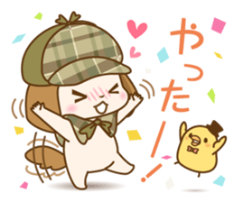 The nodding detective Pomes and Watsun sticker #10506260