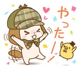 The nodding detective Pomes and Watsun sticker #10506260