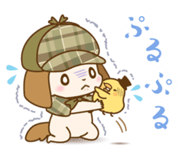 The nodding detective Pomes and Watsun sticker #10506279