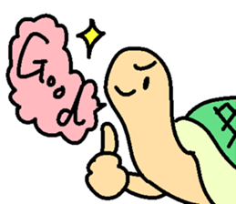 Slowlife Rabbit and Hasty Turtle Sticker sticker #10507202