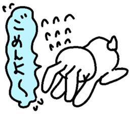 Slowlife Rabbit and Hasty Turtle Sticker sticker #10507203