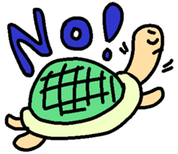 Slowlife Rabbit and Hasty Turtle Sticker sticker #10507207