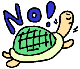 Slowlife Rabbit and Hasty Turtle Sticker sticker #10507207