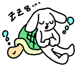 Slowlife Rabbit and Hasty Turtle Sticker sticker #10507211