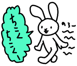 Slowlife Rabbit and Hasty Turtle Sticker sticker #10507217
