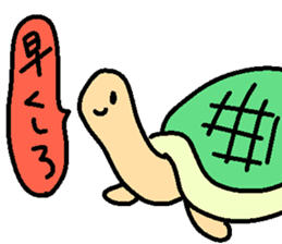 Slowlife Rabbit and Hasty Turtle Sticker sticker #10507219
