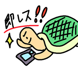 Slowlife Rabbit and Hasty Turtle Sticker sticker #10507223