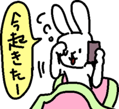 Slowlife Rabbit and Hasty Turtle Sticker sticker #10507226