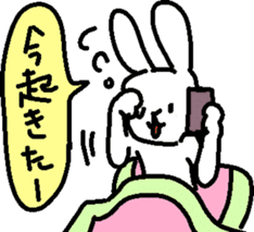 Slowlife Rabbit and Hasty Turtle Sticker sticker #10507226