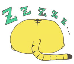 kotarou of a working tiger sticker #10507612