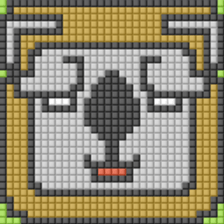 8-bit pixel Koalion sticker #10507888