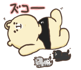 Bear to work in the bar!! sticker #10507923