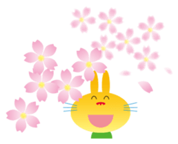 "The Rabbit" in spring days sticker #10507960