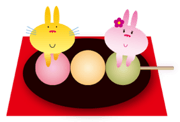 "The Rabbit" in spring days sticker #10507962