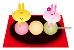 "The Rabbit" in spring days sticker #10507962