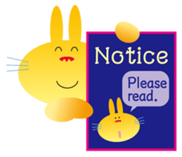 "The Rabbit" in spring days sticker #10507963