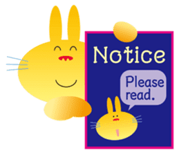 "The Rabbit" in spring days sticker #10507963