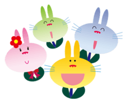 "The Rabbit" in spring days sticker #10507964