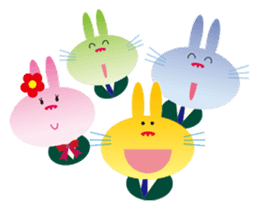 "The Rabbit" in spring days sticker #10507964