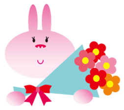 "The Rabbit" in spring days sticker #10507967