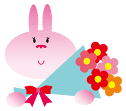 "The Rabbit" in spring days sticker #10507967