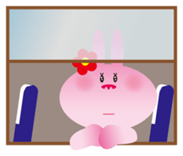 "The Rabbit" in spring days sticker #10507973