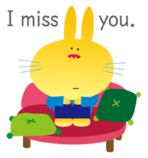 "The Rabbit" in spring days sticker #10507974