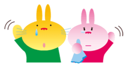 "The Rabbit" in spring days sticker #10507975