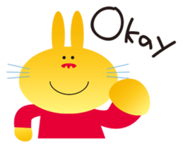 "The Rabbit" in spring days sticker #10507976