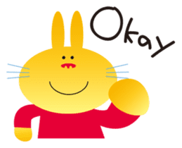 "The Rabbit" in spring days sticker #10507976