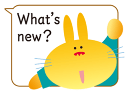 "The Rabbit" in spring days sticker #10507981