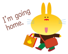 "The Rabbit" in spring days sticker #10507984