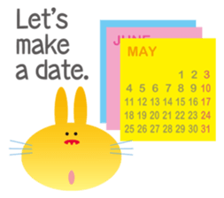 "The Rabbit" in spring days sticker #10507985