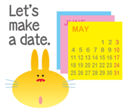 "The Rabbit" in spring days sticker #10507985