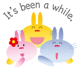 "The Rabbit" in spring days sticker #10507986