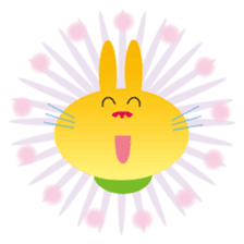 "The Rabbit" in spring days sticker #10507989