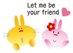 "The Rabbit" in spring days sticker #10507990