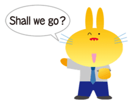 "The Rabbit" in spring days sticker #10507994