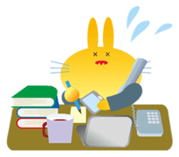 "The Rabbit" in spring days sticker #10507997