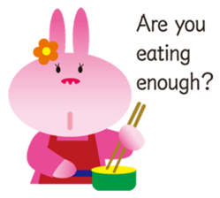 "The Rabbit" in spring days sticker #10507999